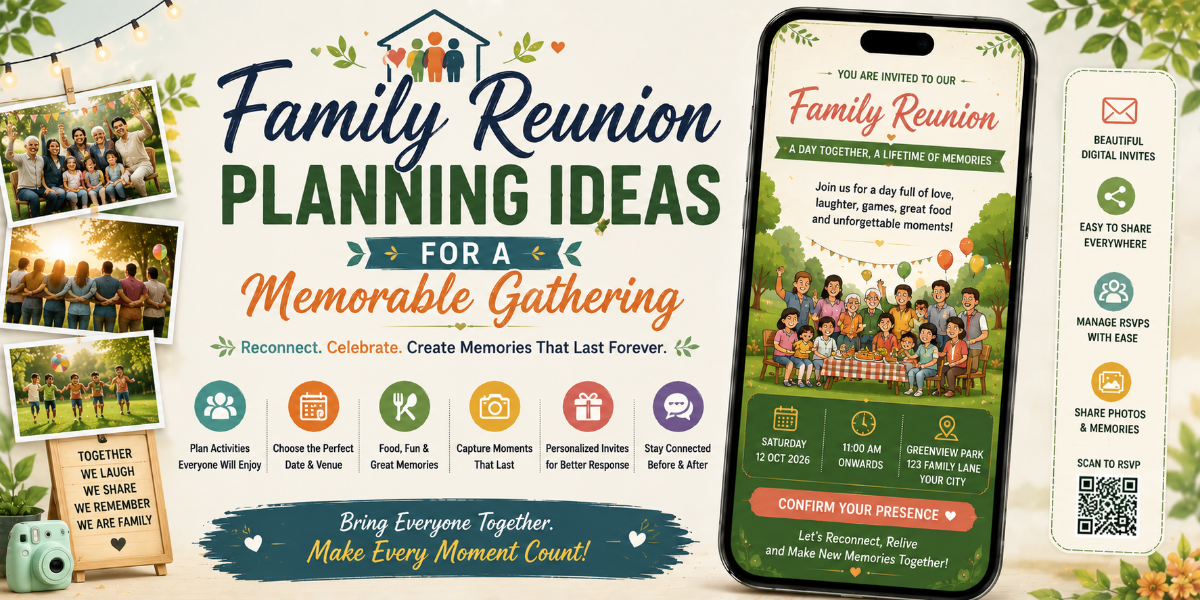 Family members gathering together for a memorable reunion celebration