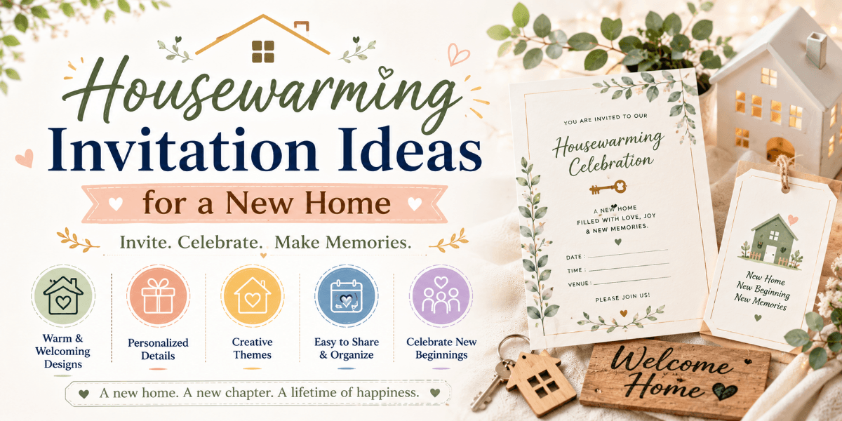 Elegant digital housewarming invitation for a new home celebration