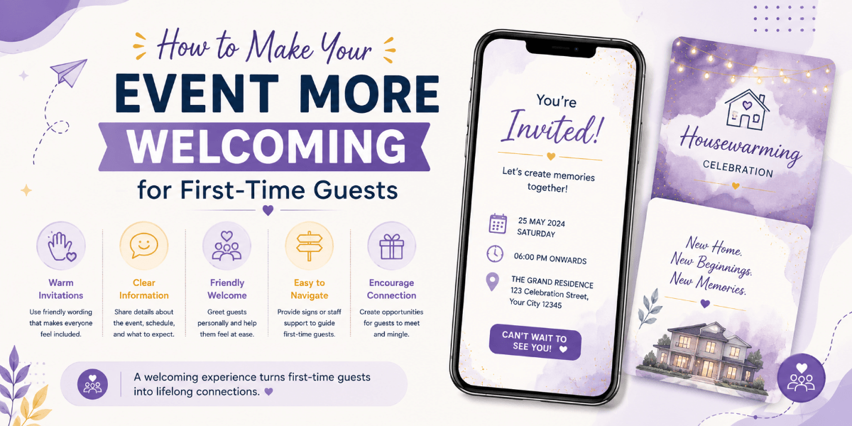 First-time guests being welcomed at a well-organized event