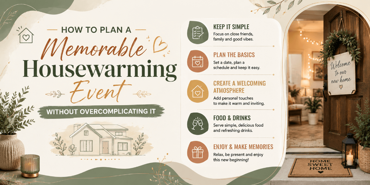 Warm housewarming celebration with guests gathered in a new home