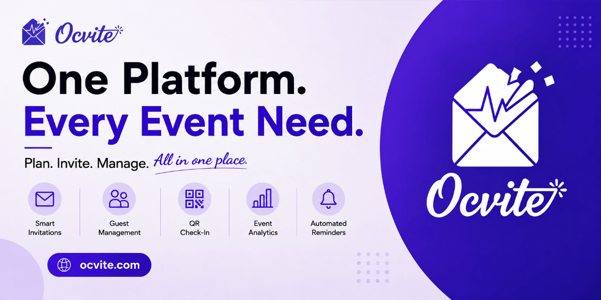 OCVITE digital invitation and event management platform